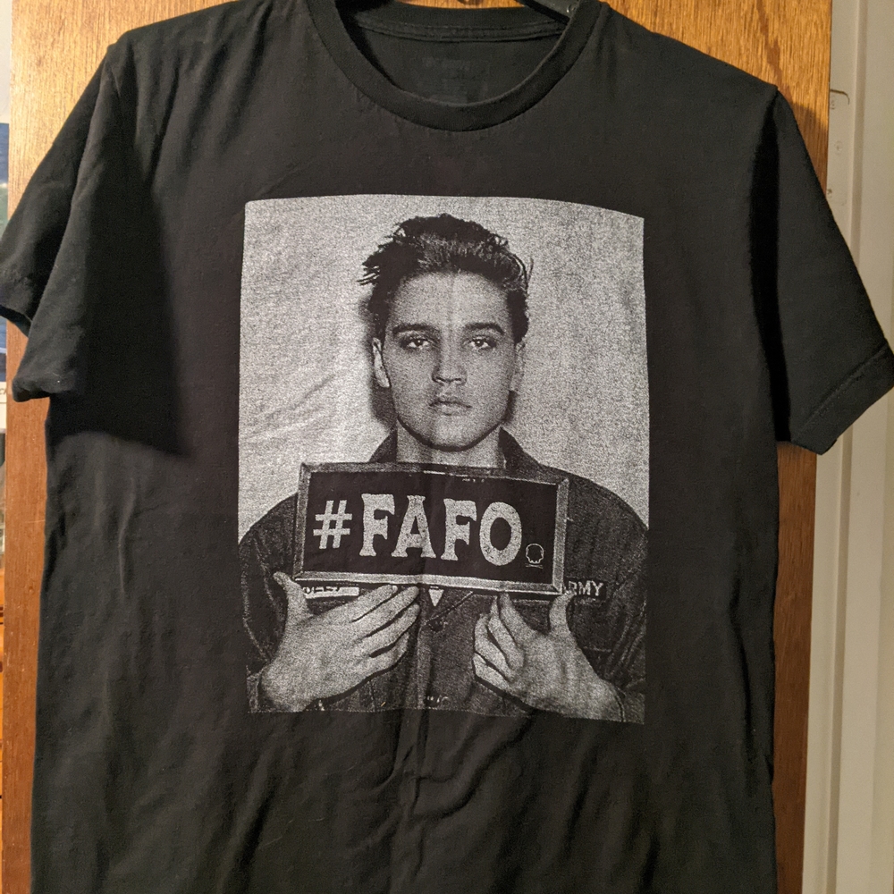 ELVIS #FAFO Black Graphic Tee